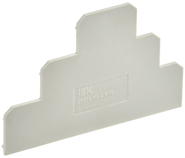 IEK Заглушка для CTS-ML 3 ур. 2,5мм2 серая