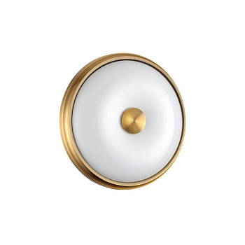 Odeon Light 4956/2 WALLI ODL22 511 античн.бронза/металл/белый/стекло Настенно-потолочн.светильн. E14 2*40W PELOW