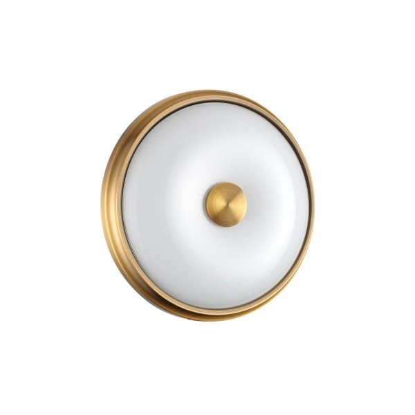 Odeon Light 4956/2 WALLI ODL22 511 античн.бронза/металл/белый/стекло Настенно-потолочн.светильн. E14 2*40W PELOW