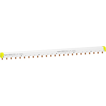 SE Acti 9 Шинка гребенчатая 4P (NL1L2L3…) 24 мод.18мм 100А разрезаемая A9XPH424