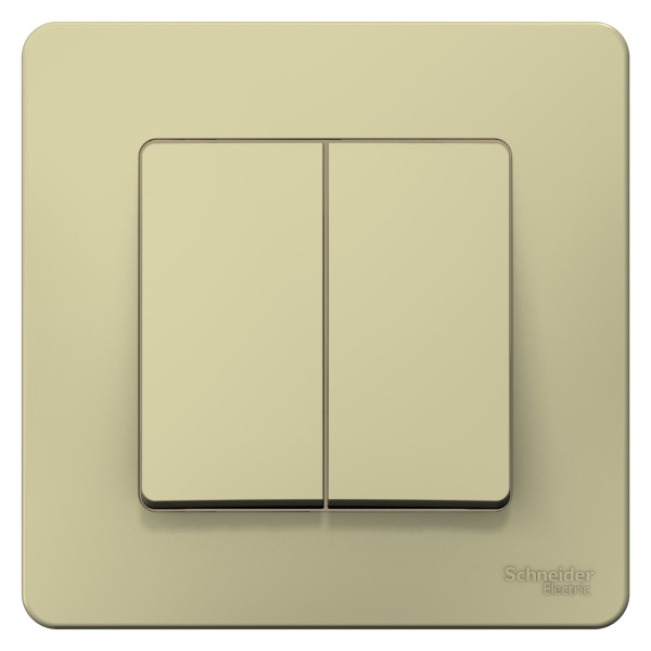 Купить Systeme Electric Blanca внутр Беж Переключатель 2-клавишный (cх.6+6), 10А, 250B