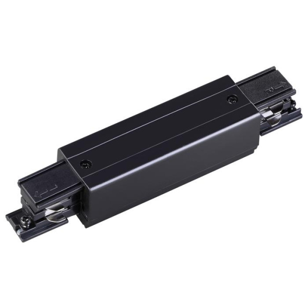 Novotech 135051 NT19 012 черный Соединитель с токопроводом прямой внешний для трехфазного шинопровода IP20 22