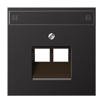 JUNG Крышка для сдвоенной телефонной и компютерной розетки, Dark AL2969-2NAUAD