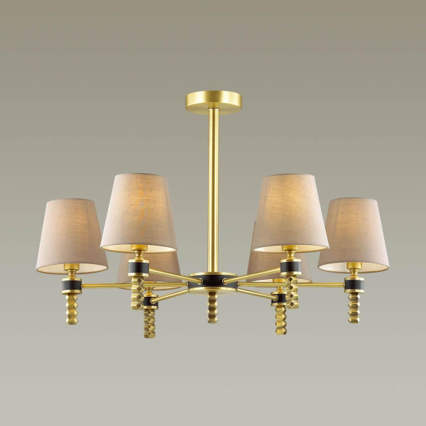 Купить Lumion 4429/6C LN20 220 античная латунь, бежевый Люстра потолочная E14 6*40W 220V MONTANA