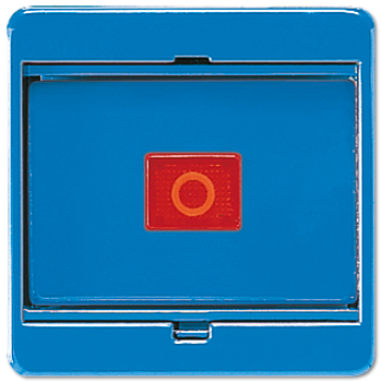 JUNG Клавиша с стеклянной пластиной для выключателей и кнопок синяя 561GLBL