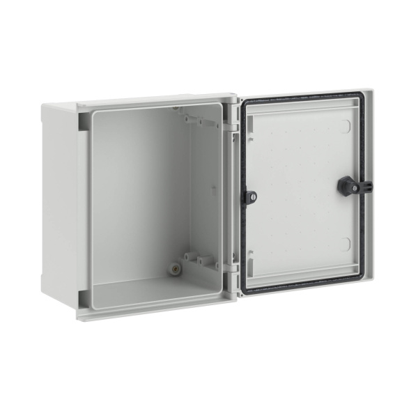 Купить DKC Цельный навесной шкаф из фибергласа без МП со сплошной дверью 300х250х140 (ВхШхГ) мм