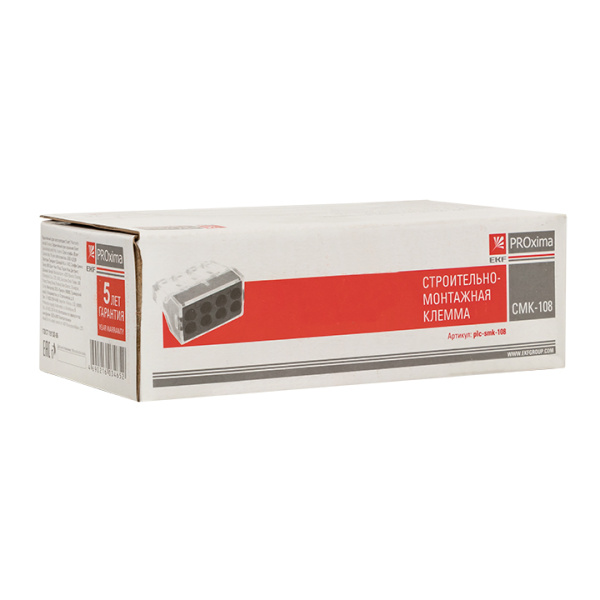 Купить EKF PROxima Строительно-монтажная клемма СМК 773-108 8 отверстий 1,0-2,5мм2 (50шт.)