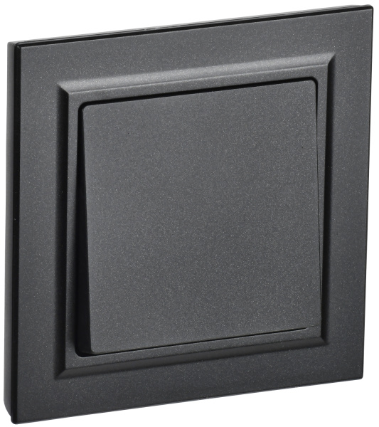 IEK BRITE Черный Выключ. 1-кл. 10А в сборе ВСР10-1-0-БрЧ