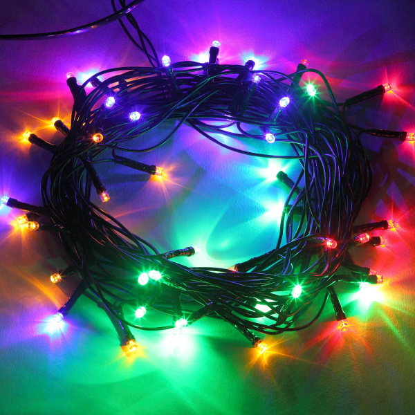 ЭРА ENIN-5M Гирлянда LED Нить 5 м мультиколор 8 режимов, 220V, IP20