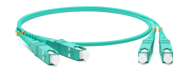 Hyperline FC-D2-503-SC/PR-SC/PR-H-50M-LSZH-AQ Патч-корд волоконно-оптический (шнур) MM 50/125(OM3), SC-SC, 2.0 мм, duplex, 10G/40G, LSZH, 50м 247714