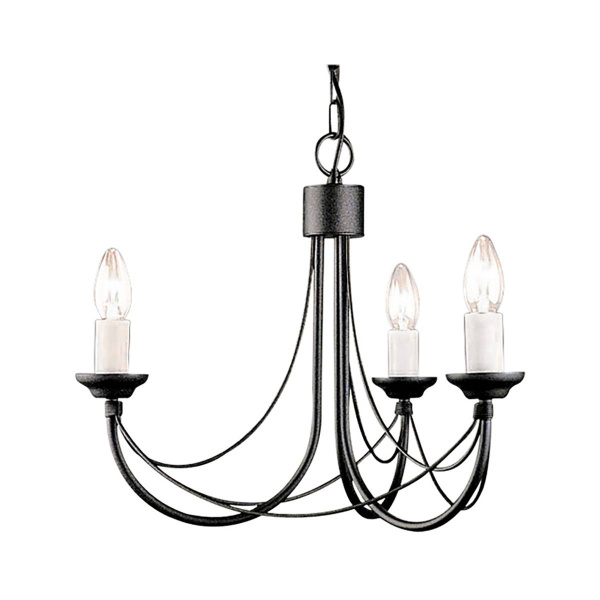 Natural Concept CARISBROOKE Люстра CB3-BLACK Natural Concept CARISBROOKE Люстра CB3-BLACK