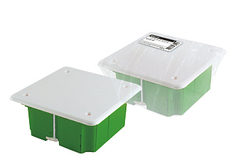 TDM Распаячная коробка СП 92х92х45мм, крышка, метал. лапки, IP20, инд. штрихкод, SQ1403-1021