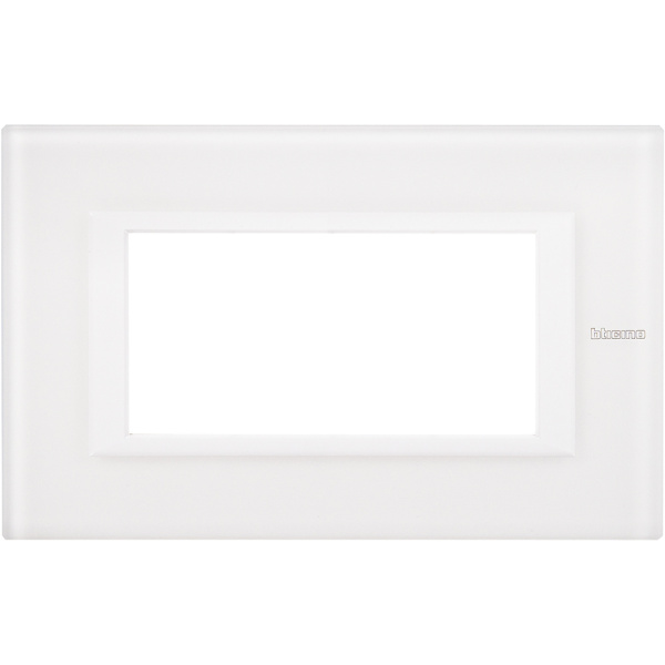 Купить BT Axolute Белое стекло Рамка 4 мод прямоугольная HA4804VBB