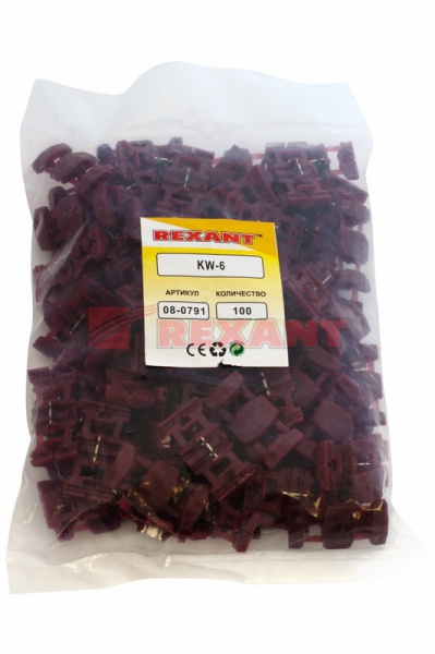 Купить ОТВЕТВИТЕЛЬ питания 0.5-0.75мм² красный Rexant 08-0791