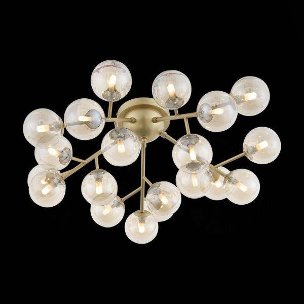 ST LUCE SL438.202.20 Люстра потолочная  Золото/Коньячный G9 20*28W Купить ST LUCE SL438.202.20 Люстра потолочная  Золото/Коньячный G9 20*28W