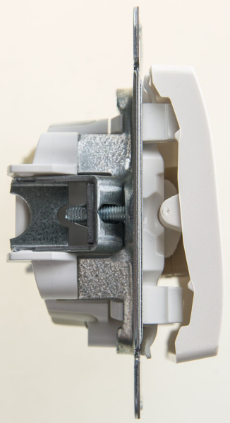 Купить Systeme Electric Glossa Перламутр Переключатель 1-клавишный с подсветкой сх.6а, 10АХ