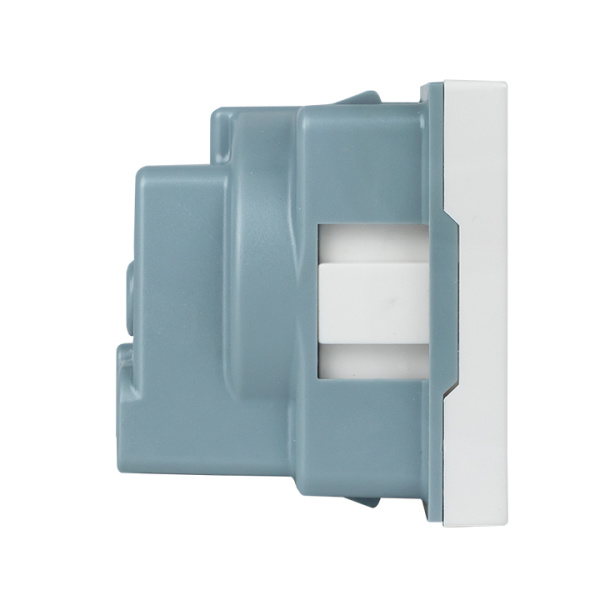 Купить EKF PROxima Розетка 45х45 (2 модуля), с заземлением. белая, прямая