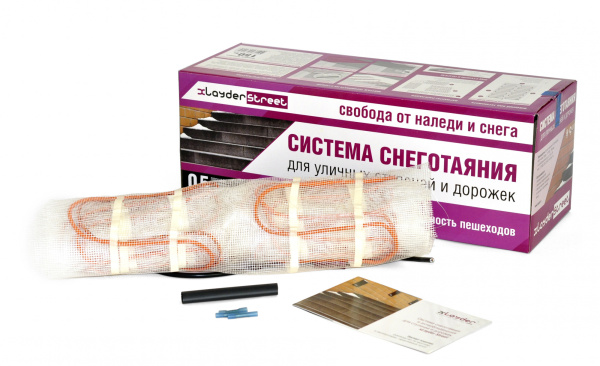 Нагревательный мат для обогрева площадок xLayder Street 300 Вт/м2, 0,5 м2