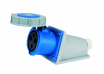 Dekraft Розетка стац. 2Р+РЕ 63А 220В IP67 РС-103