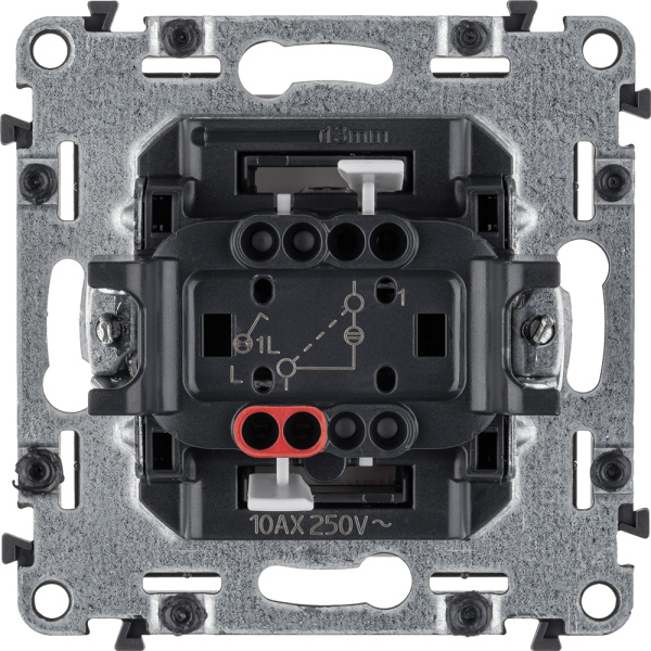 Купить Legrand Valena LIFE DIY Бел Выключатель 1-клавишный с подсветкой 10А 250В 752410