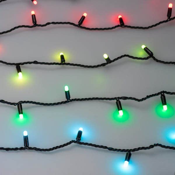 Купить Arlight Светодиодная гирлянда ARD-STRING-CLASSIC-10000-BLACK-95LED-MILK-LIVE RGBW-DMX (24V, 10W) (Ardecoled, IP65) 031747