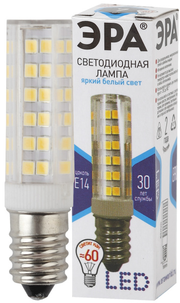ЭРА LED T25-7W-CORN-840-E14 (диод, капсула, 7Вт, нейтр, E14)