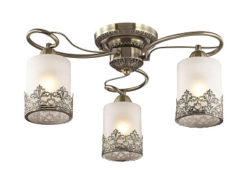 Lumion 3070/3C LN16 193 бронзовый/стекло/метал. декор Люстра потолочная E27 3*40W 220V CITADELLA