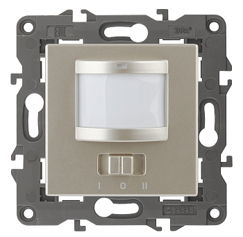 ЭРА 14-4103-04 Elegance Шампань Датчик движения 2-проводной, 180-240В, 200Вт