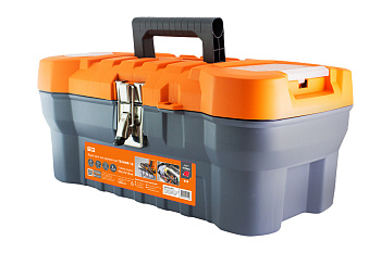 TDM Ящик для инструментов ТЕХНИК-16, 41х21х18 см, метал. замки, лоток, два органайзера, «Рубин» SQ1032-0201