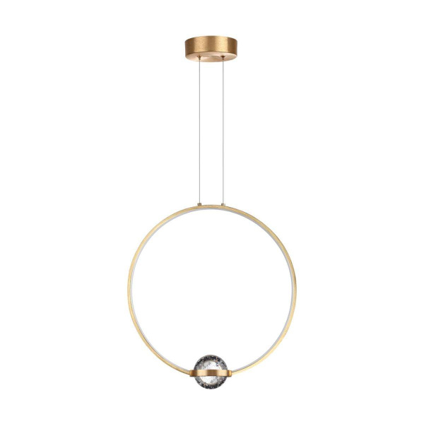 Odeon Light 4336/18L L-VISION ODL22 113 брашированное золото/металл Подвесной светильник IP20 LED 18W 1370Лм 4000K GOTA