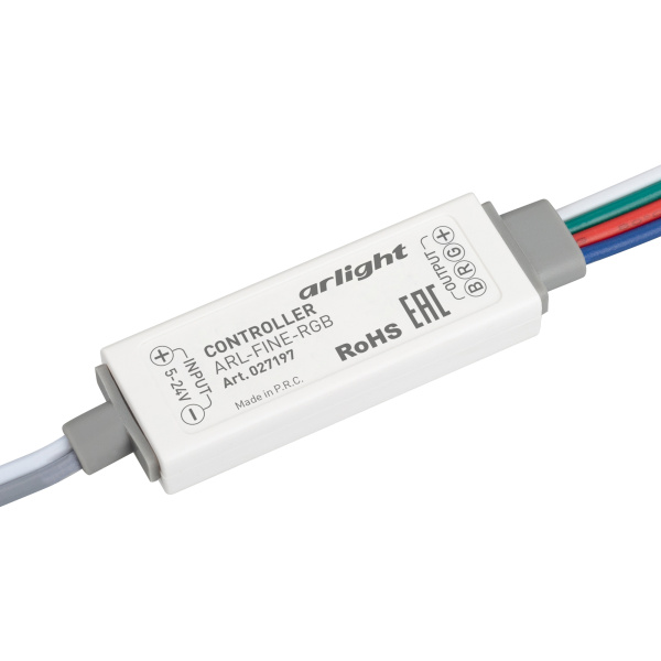 Купить Arlight Контроллер ARL-FINE-RGB Black (5-24V, 3x2A, RF ПДУ 18кн) (IP20 Пластик, 1 год) 027197