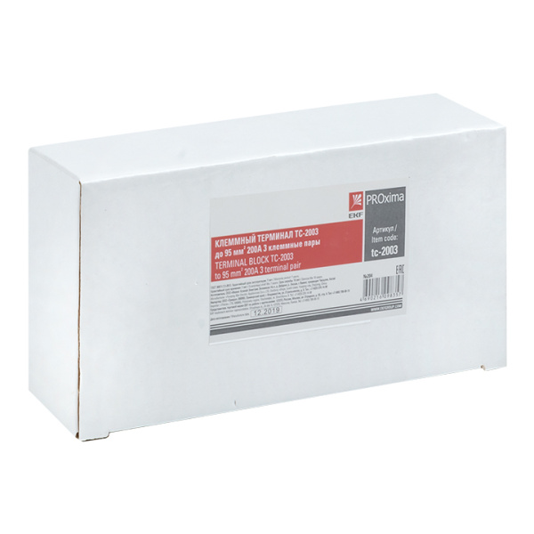 Купить EKF PROxima Терминал клеммный TC-2003 до 95 мм2 200A 3 клеммные пары