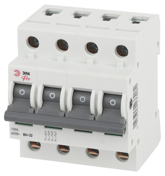 ЭРА Pro Выключатель нагрузки ВН-32 4P 100A (3/45/1260)