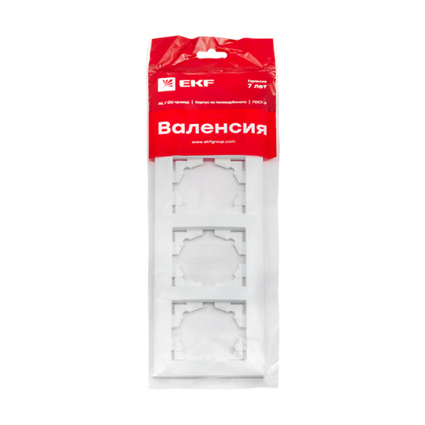 Купить EKF PROxima Валенсия рамка 4-местная белая