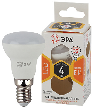 ЭРА LED R39-4W-827-E14 (диод, рефлектор, 4Вт, тепл, E14)
