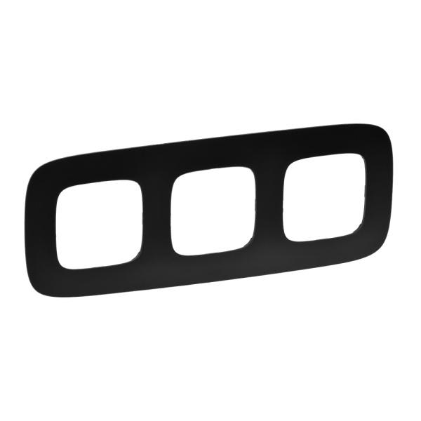 Legrand Valena ALLURE Матовый черный Рамка 3-ая 754403
