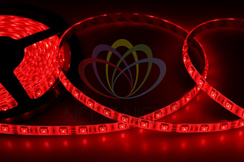 LAMPER LED лента силикон, 10 мм, IP65, SMD 5050, 60 LED/m, 12 V, цвет свечения красный 141-491