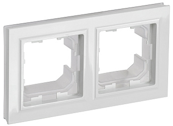 IEK BRITE BASE Белый Рамка 2-м IP44 РУ-2-БрБ-44