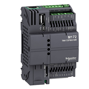 SE ПЛК М172, без дисплея, 18 I/O Eth, 2 RS485 TM172PBG18R