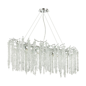 Odeon Light 5004/12 HALL ODL23 484 серебристый/прозрачный металл/хрусталь Люстра G9 12*40W BANCHE