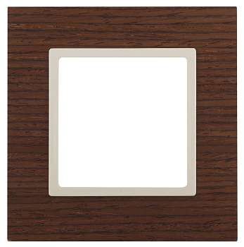 ЭРА 14-5301-09 Elegance Дуб/сл.кость Дерево Рамка 1-ая