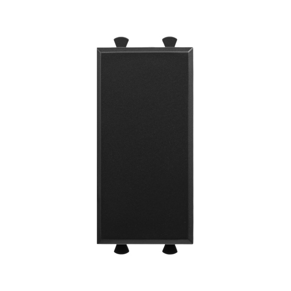 DKC Заглушка модульная, "Avanti", "Черный матовый", 1 модуль