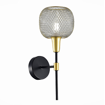 Evoluce SLE1137-401-01 Бра Черный, Золотистый/Желтый E14 1*60W