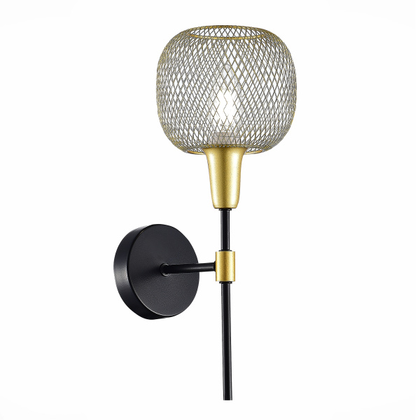 Evoluce SLE1137-401-01 Бра Черный, Золотистый/Желтый E14 1*60W