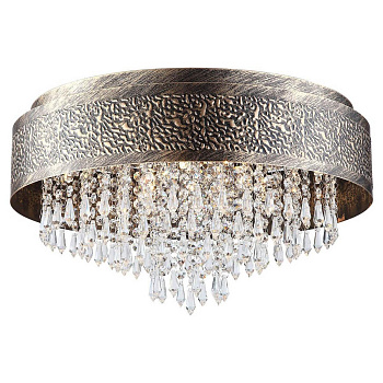 Lussole LOFT Металл Коричневый /  Металл/стекло Люстра G9 40W LSP-8025