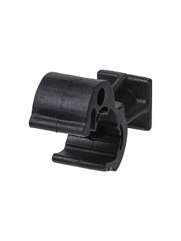 TDM Держатель для гор. и верт. поверхностей, полимер. фикс. с защелкой для прута Ø8-10 мм, выс.25 мм SQ2402-3230