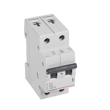 Legrand RX3 Автоматический выключатель 2P 6А (C) 4,5kA 419694