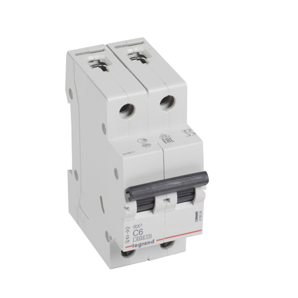 Legrand RX3 Автоматический выключатель 2P 6А (C) 4,5kA 419694