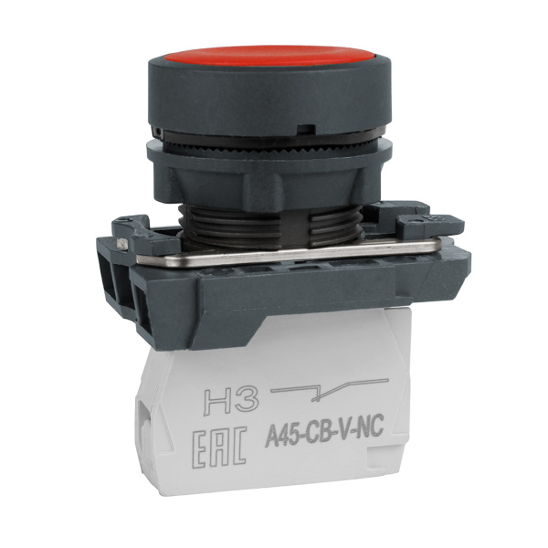 КЭАЗ Кнопка OptiSignal D22 C5-P-401 красная пластик 1НЗ XB5AA42