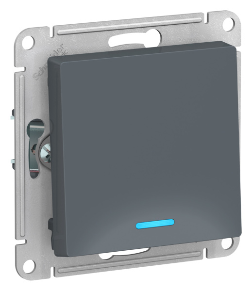 Купить Systeme Electric AtlasDesign Грифель Выключатель 1-клавишный с подсветкой, сх.1а, 10АХ, механизм